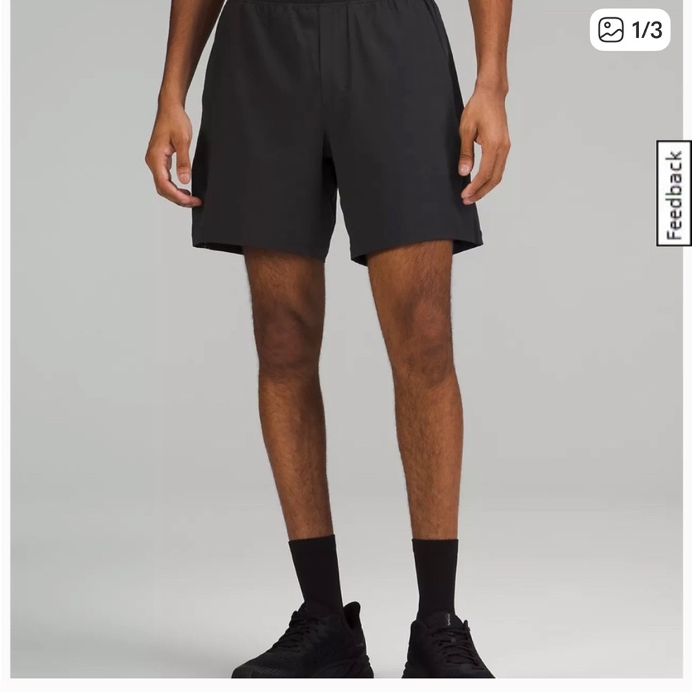 Pace breaker short 7” lined heather black Lined - Picture 3 of 3